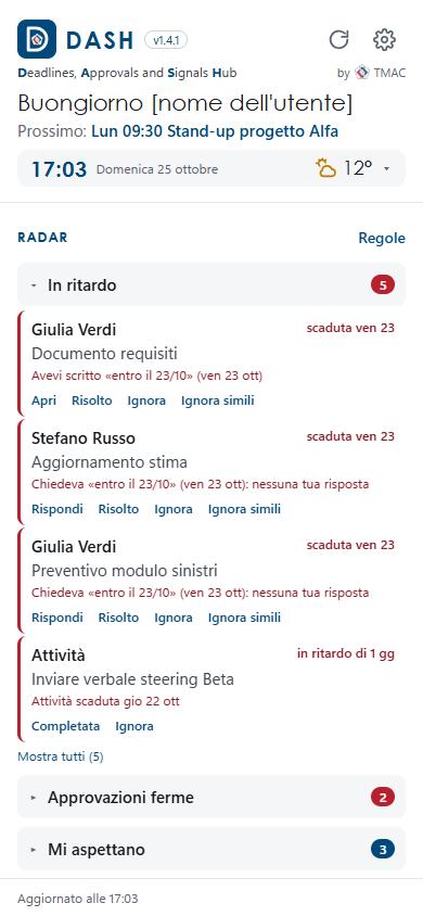 DASH sull'iPhone